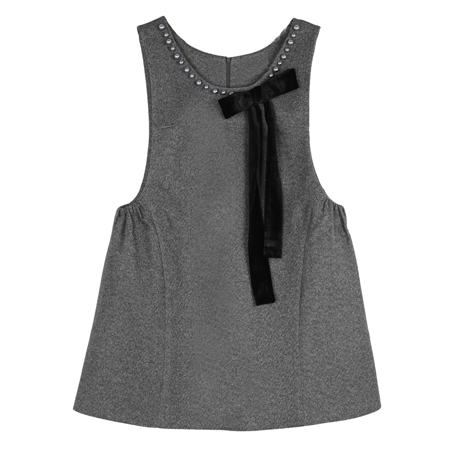 大码减龄背心裙2025秋冬新款千金风钉珠甜美连衣裙#CVC20136