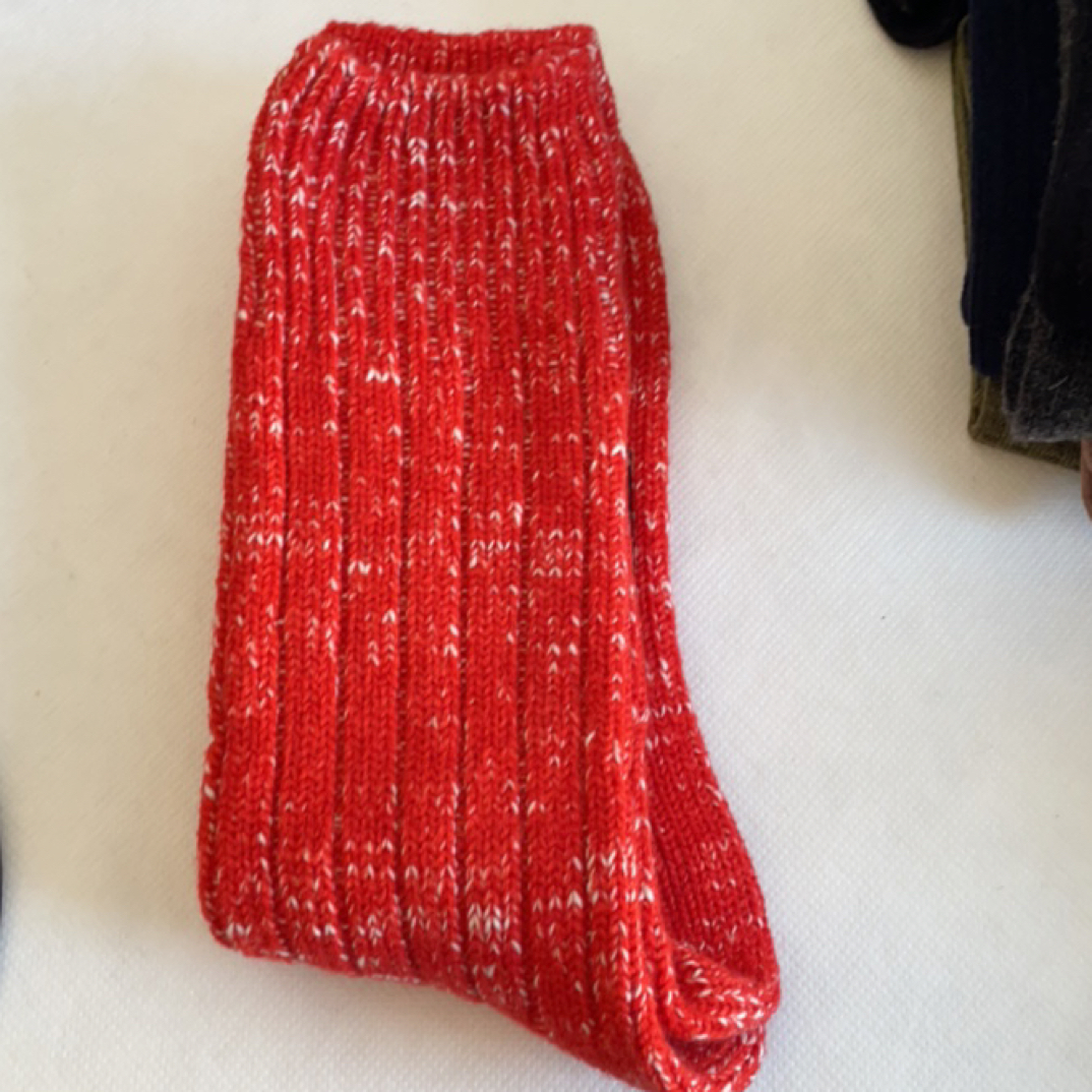 高腰加厚红色时尚女袜