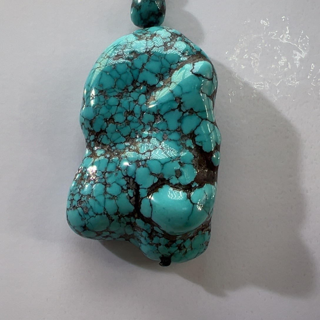 绿松石未镶嵌挂件