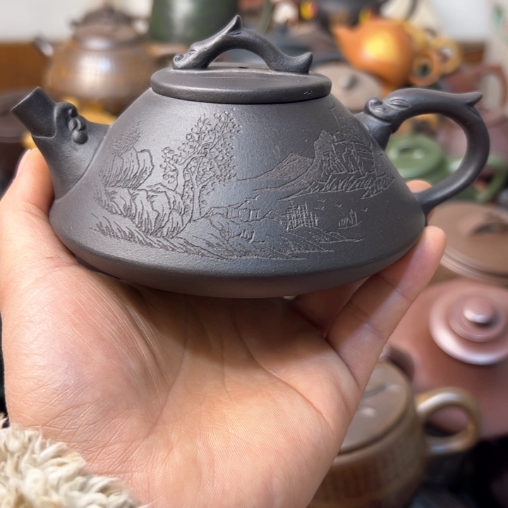 紫砂茶壶紫砂壶微瑕壶身跳砂