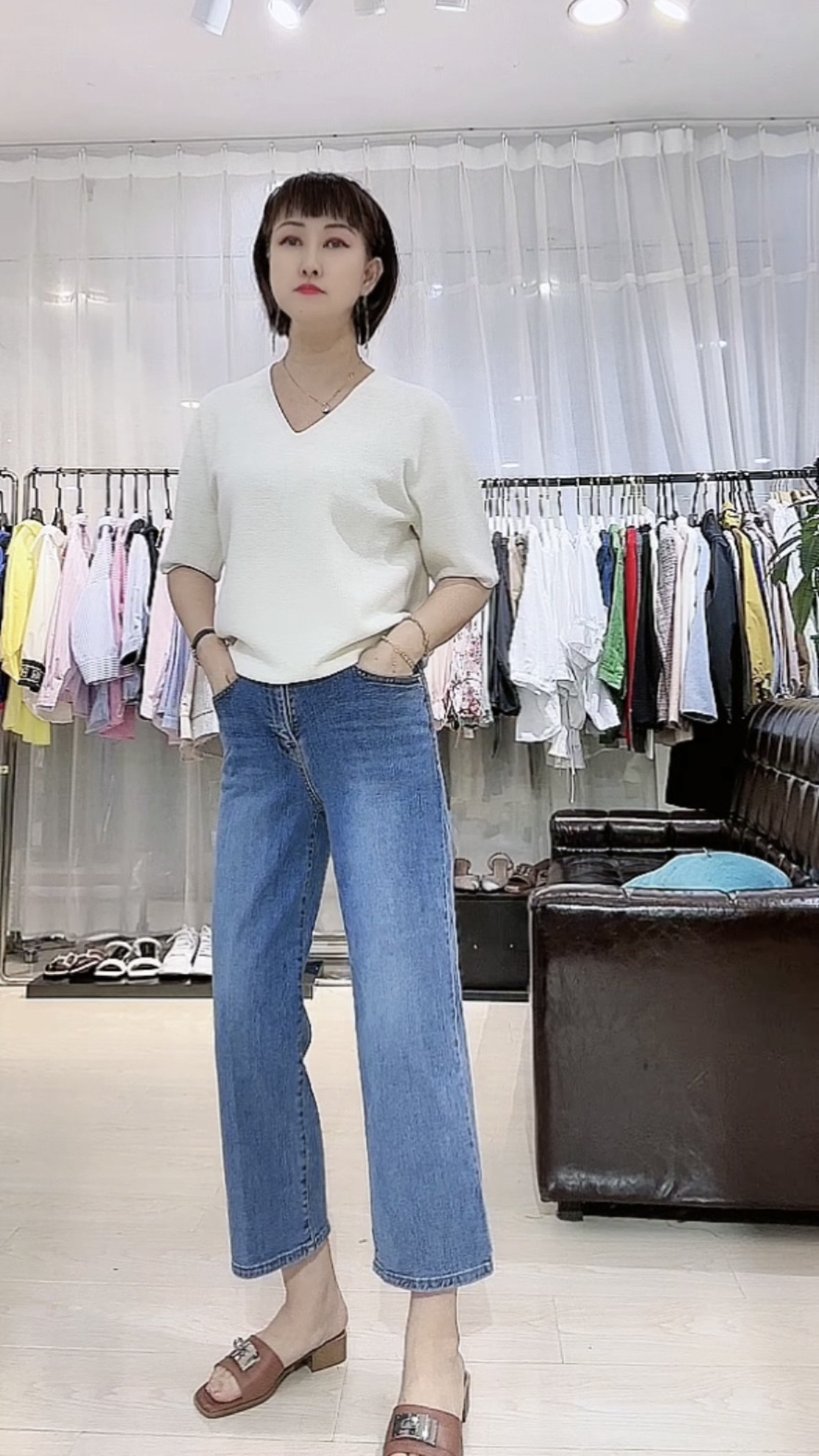 YH 2025春款8.5分直筒裤