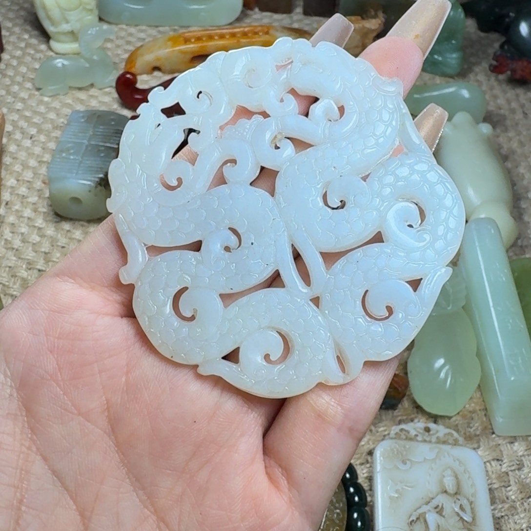 吊坠白玉菩提挂件