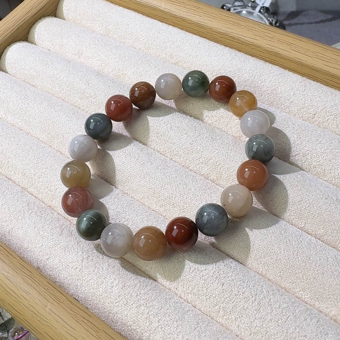 水晶手链未镶嵌彩兔毛10.5