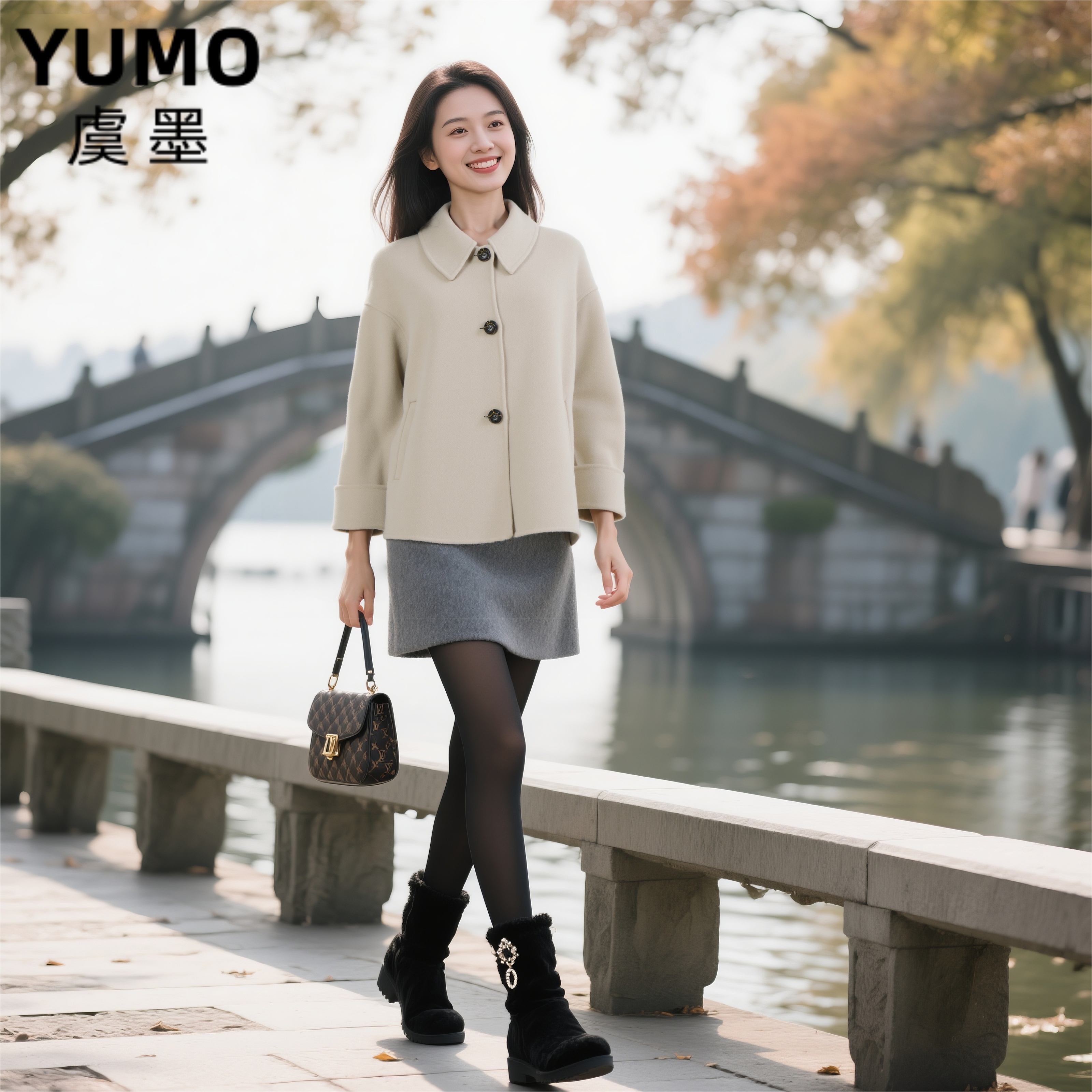 W772纯色休闲风短款保暖外套