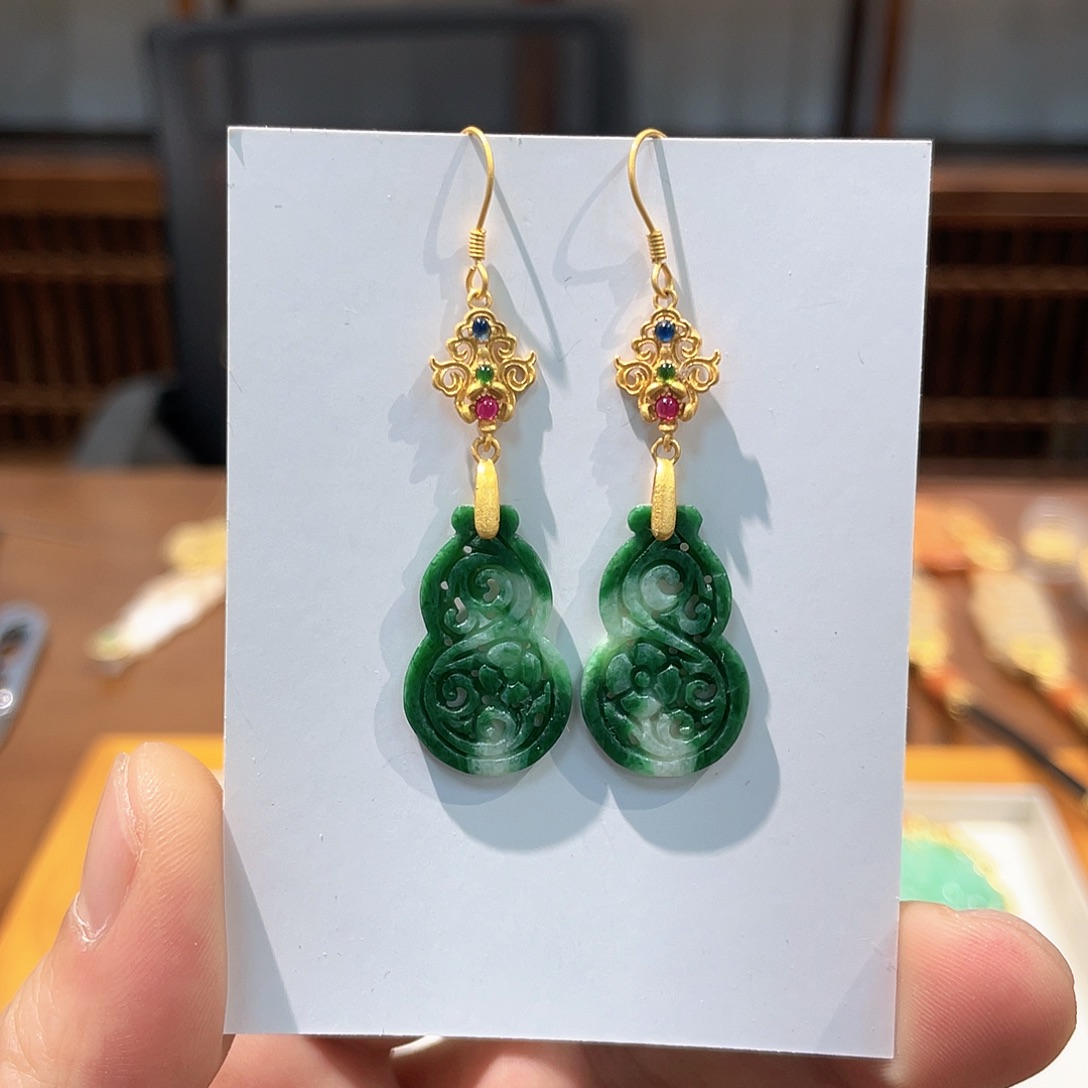 锦纶铁合金耳坠耳饰