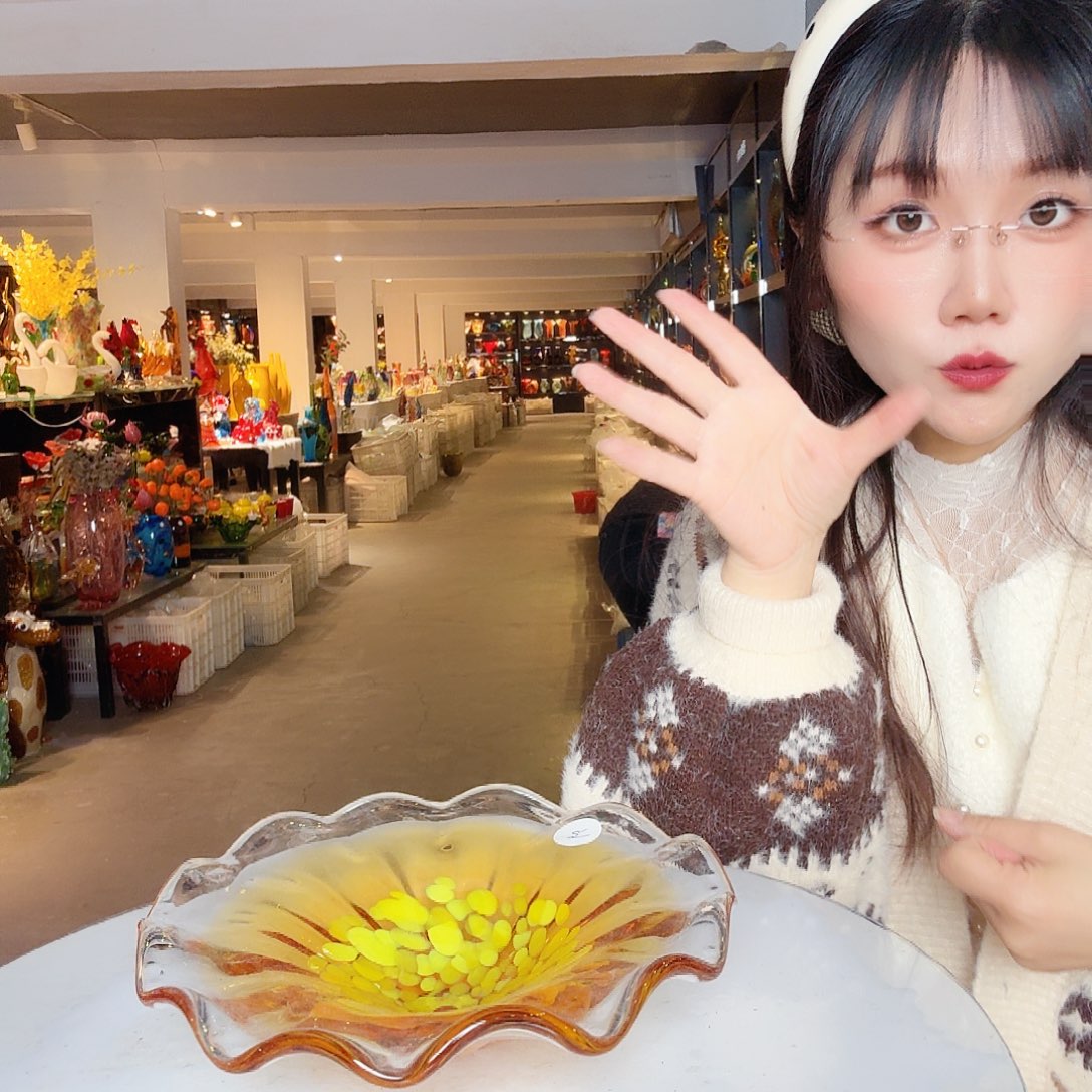 手工艺品琉璃琉璃岛和古镇之间