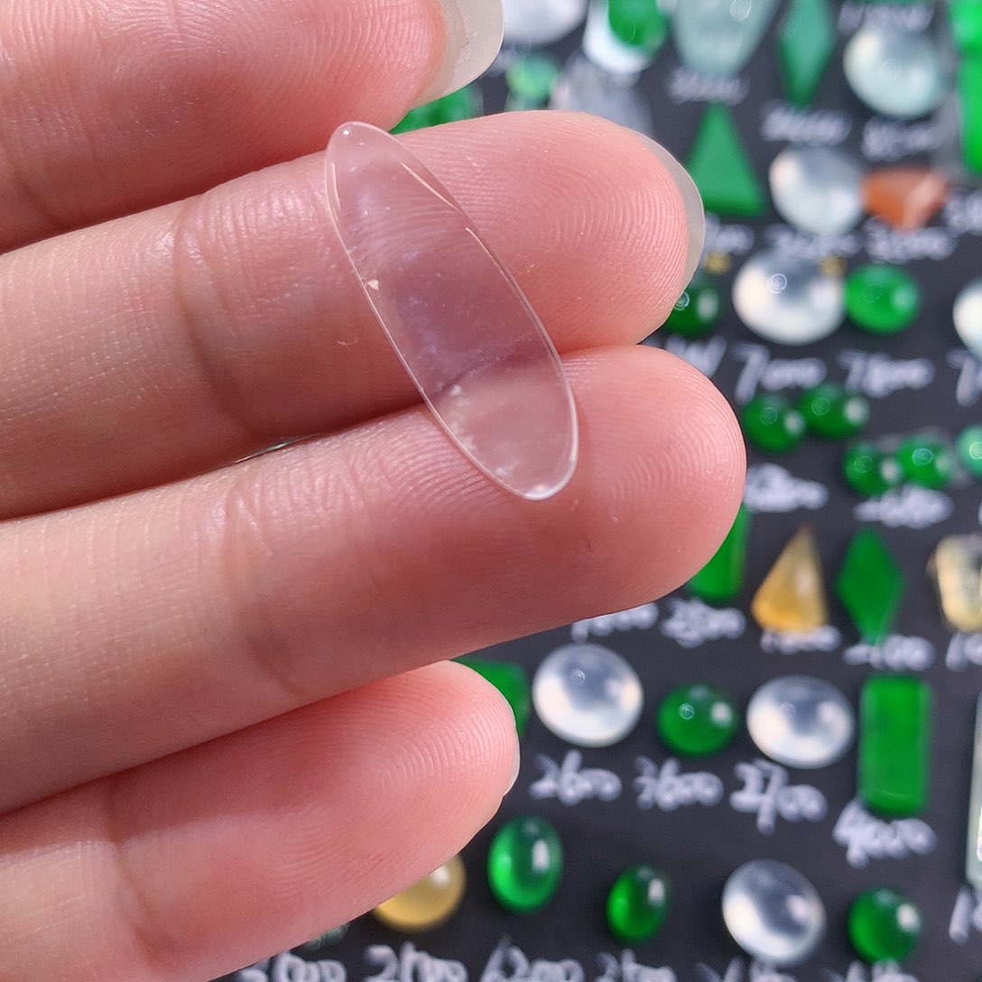 【闪购商品】翡翠颈饰未镶嵌天然翡翠高冰福豆