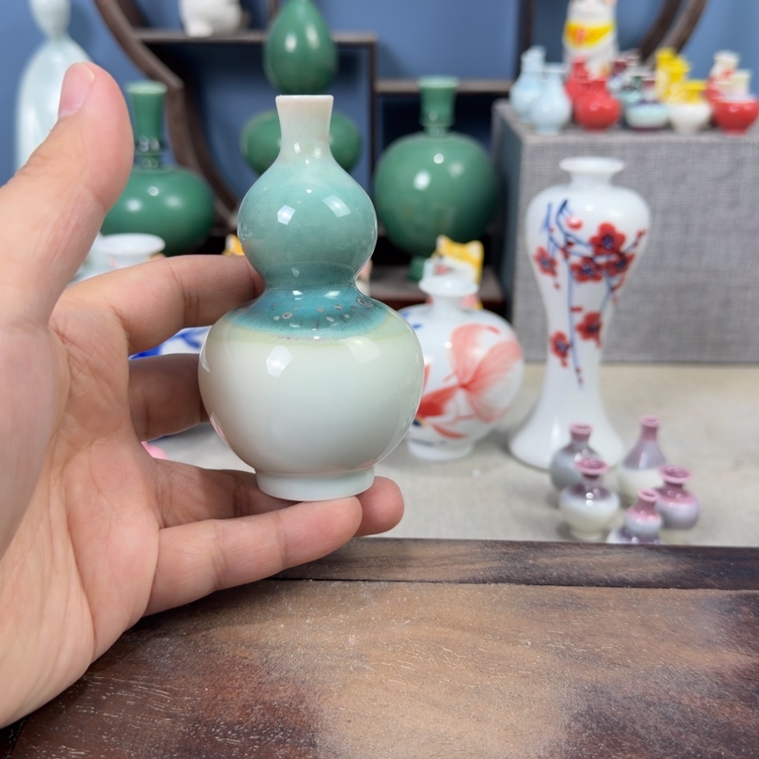 陶瓷手工小花器摆件