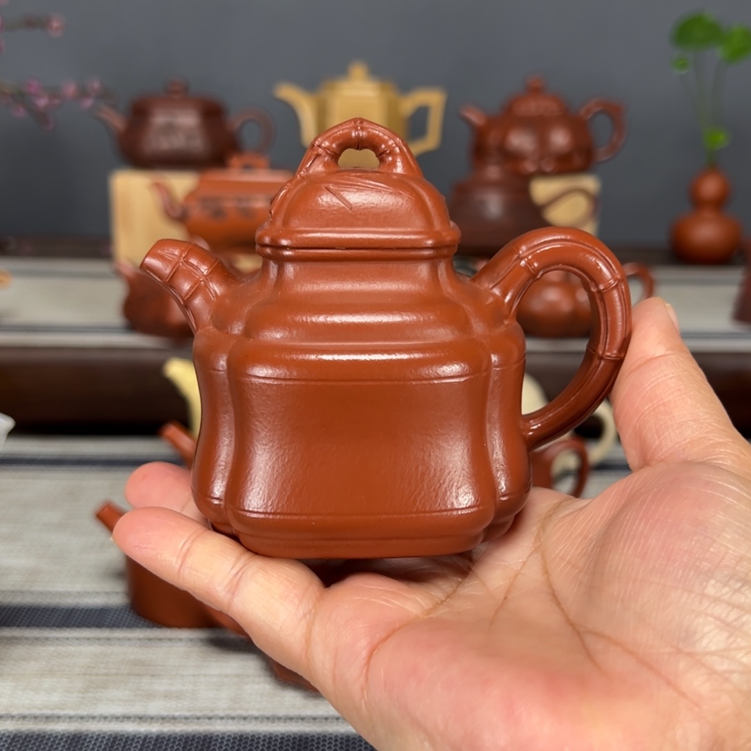 紫砂茶壶别**恙四方竹鼎