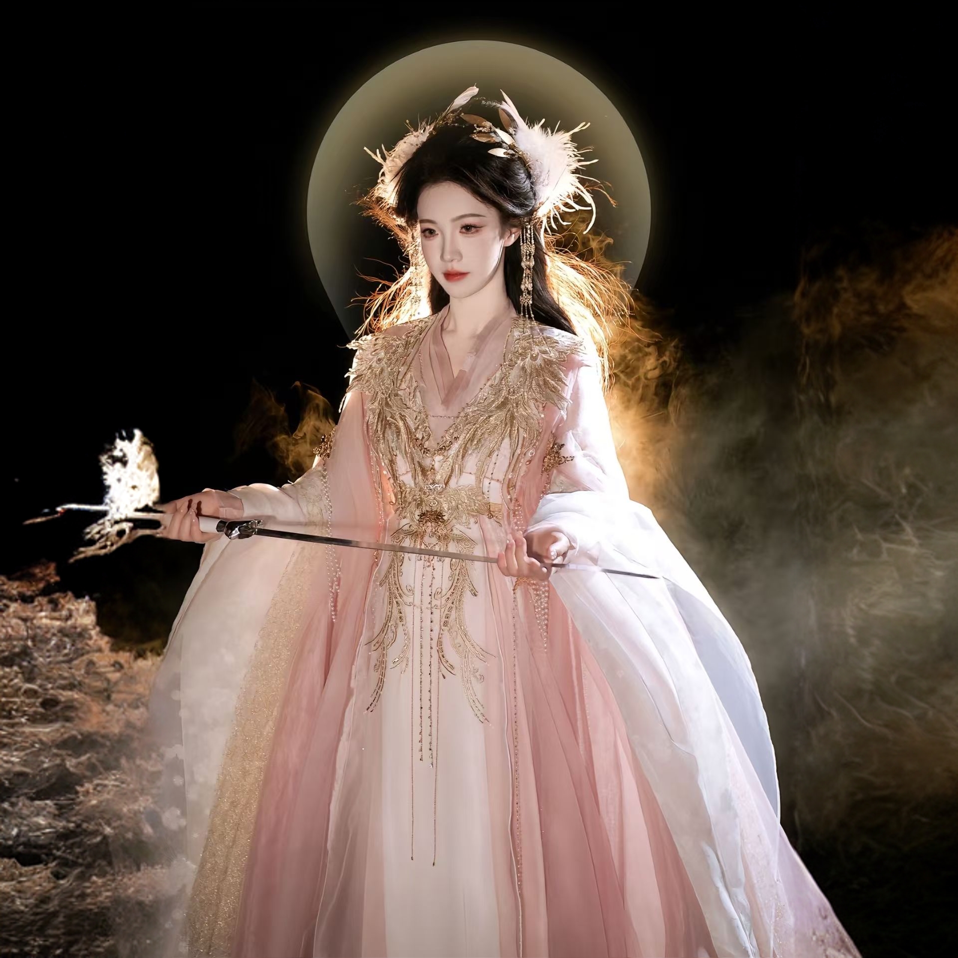 【金粉霓裳】汉服国风大典神话系列重工古风涂七七仙侠风武侠套装女