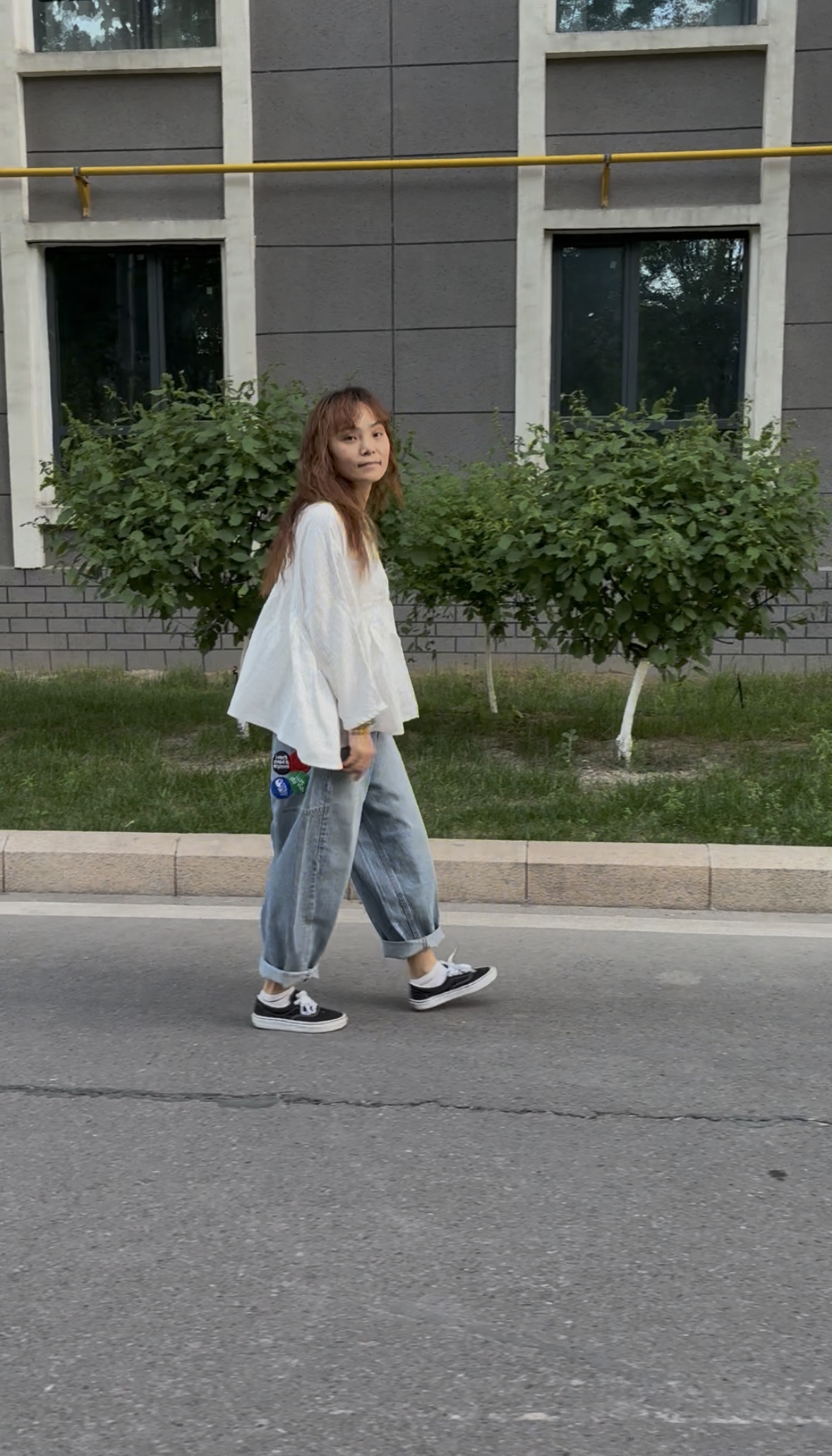 （福利款）纯色条绒甜美娃娃衬衫