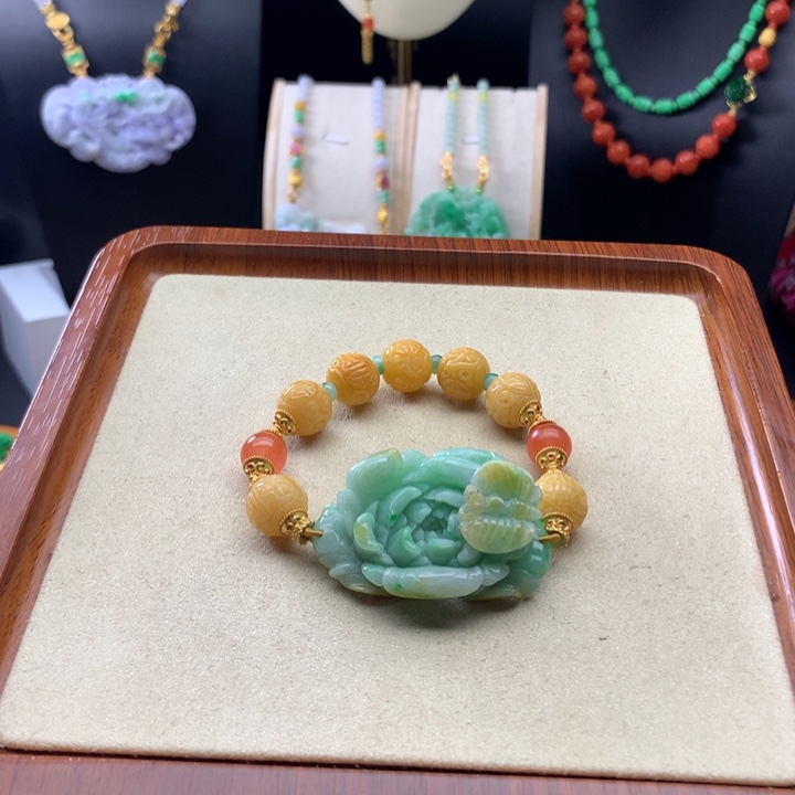 未镶嵌手链翡翠翡翠手串