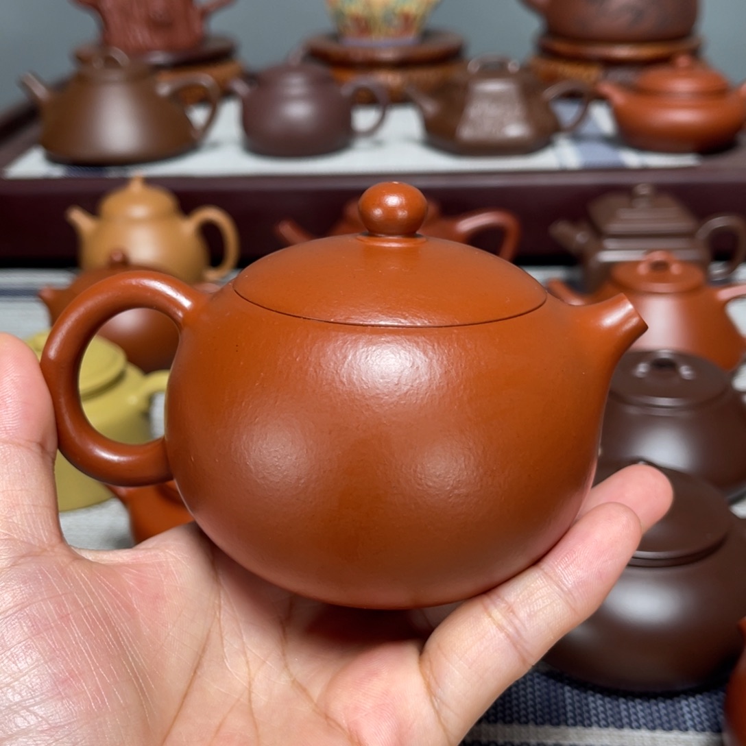用***4茶壶紫砂全手工制作210cc