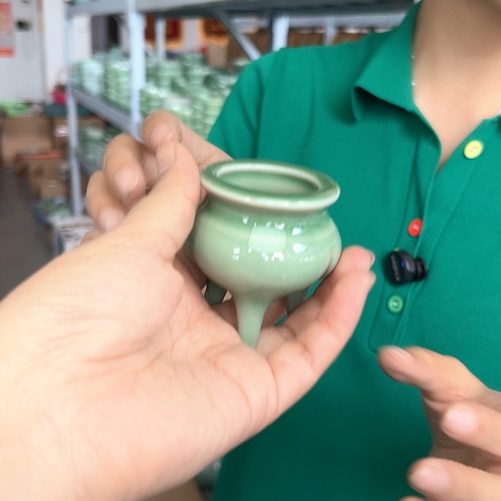 龙泉云间青瓷小米茶器