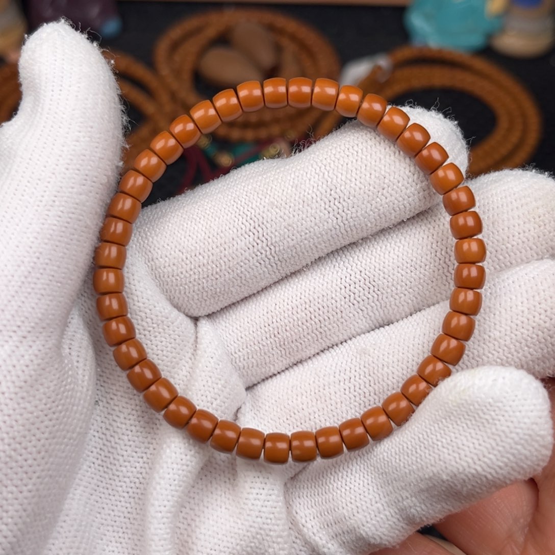 橄榄核手串/手链哈****~5.0mm橄榄核尖直切单圈