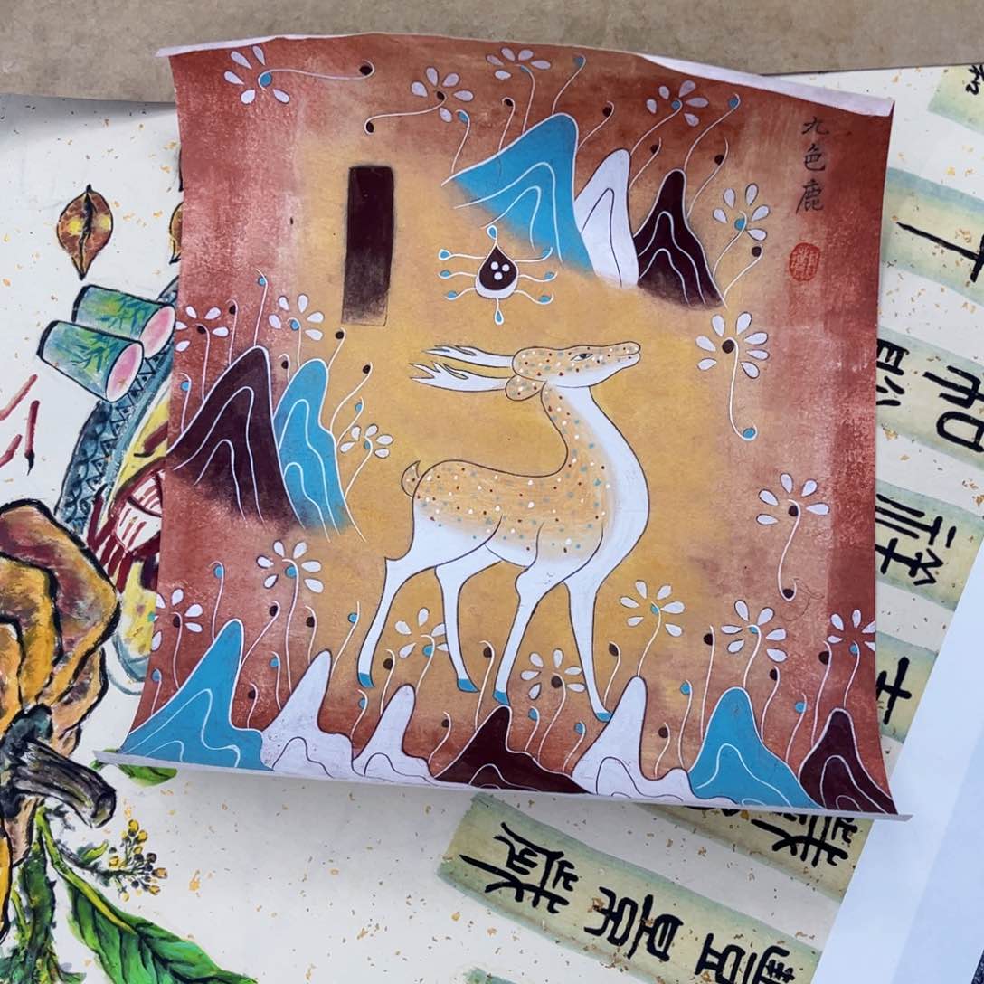 国画通****子绘画艺术作品