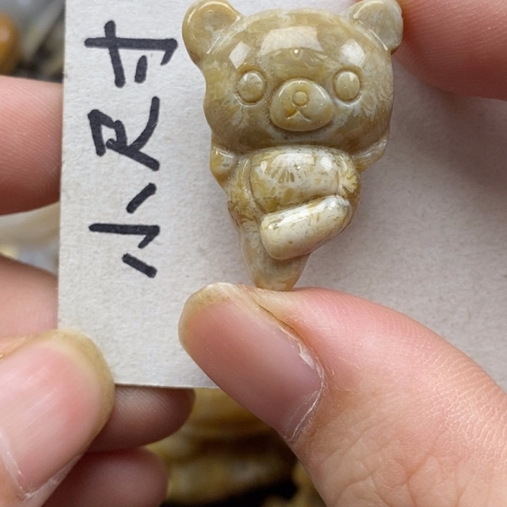 硅化珊瑚（珊瑚玉）未镶嵌颈饰