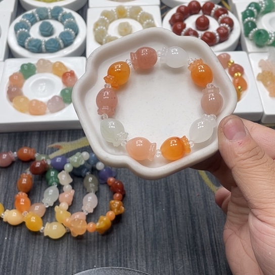 石英质玉（非洲翠）合金时尚大方气质优雅