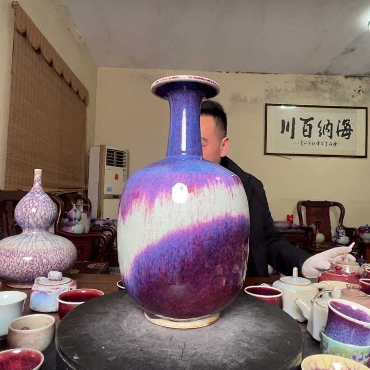 牛家钧窑牛自恒老师钧瓷