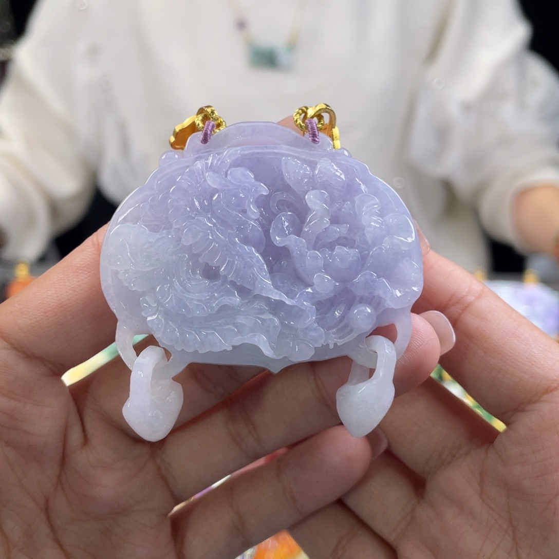 翡翠颈饰未镶嵌代编织