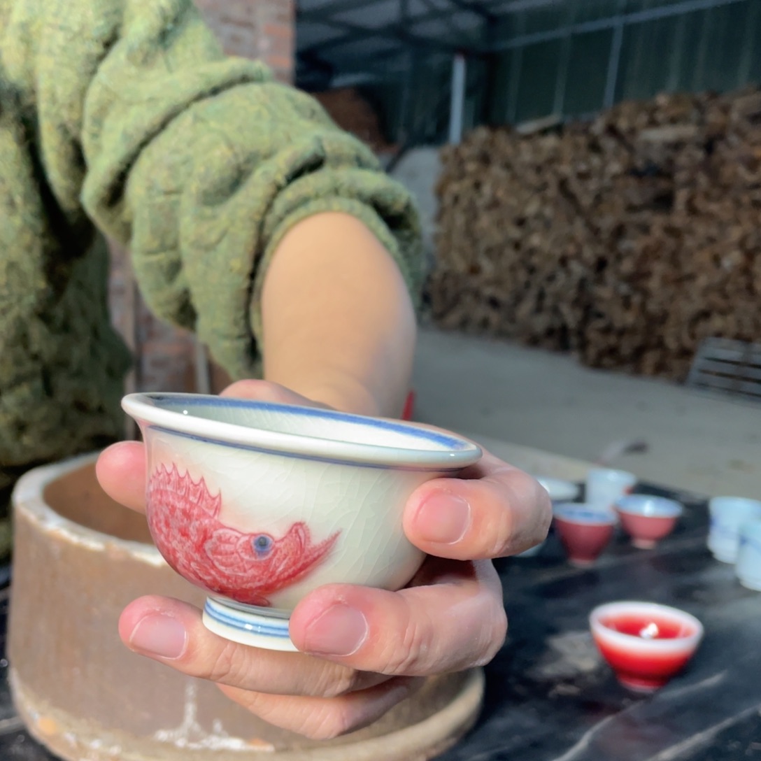 中****高温颜色釉主人杯
