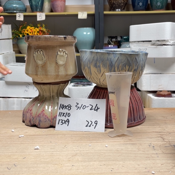 紫砂花盆多肉花盆微瑕24