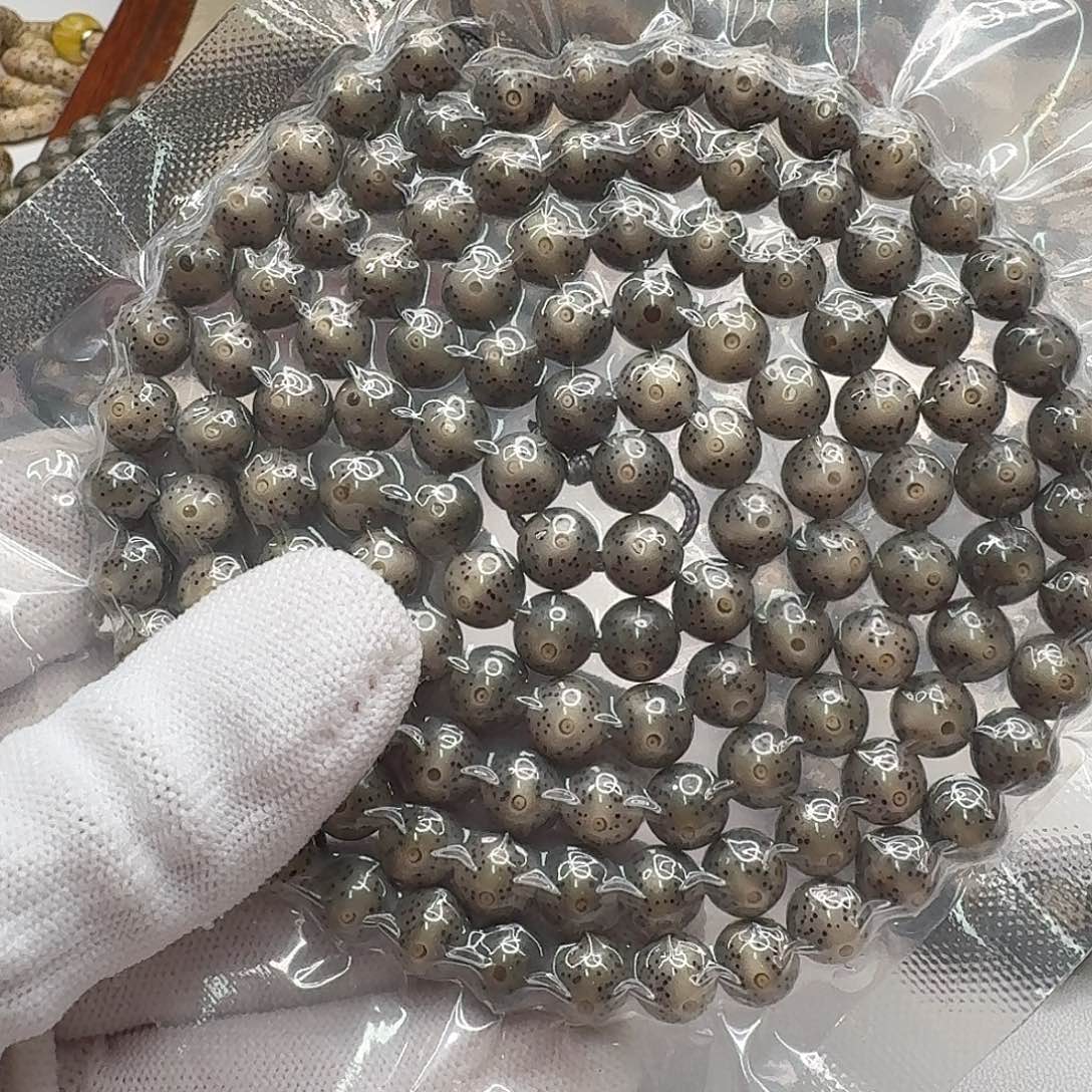 吊坠星月菩提108梵天糯冰月留白8圆108