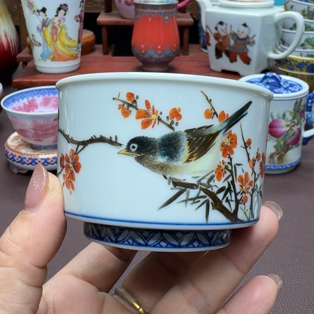 瓷片景德镇仿古手工制作精品展示