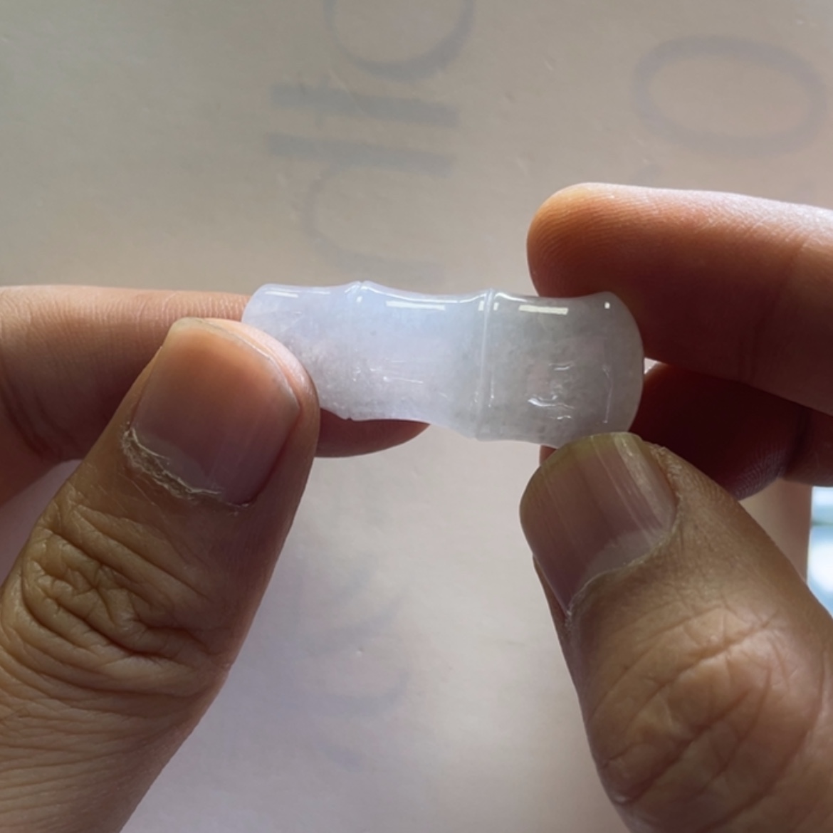 【闪购商品】翡翠颈饰未镶嵌木那冰胶雪花棉节节高升