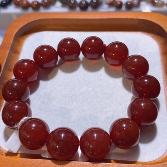 风***期玛瑙/玉髓未镶嵌手链