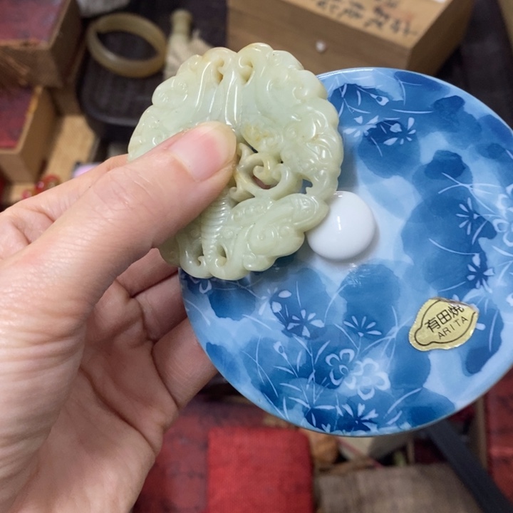 摆件中古工艺品一件