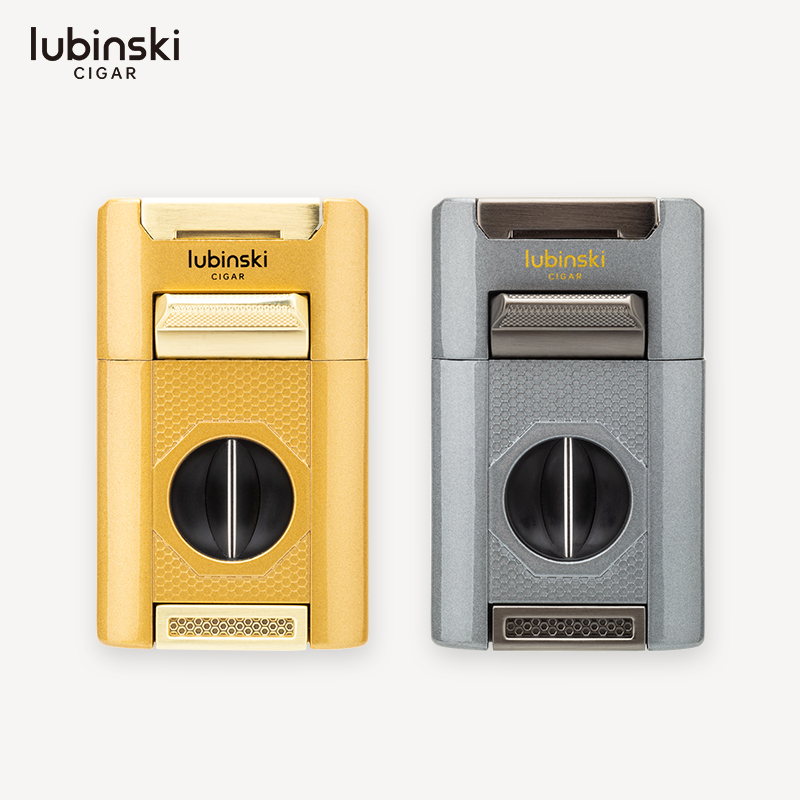  LUBINSKI 多功能聚火四直冲打火机 YJA-10063