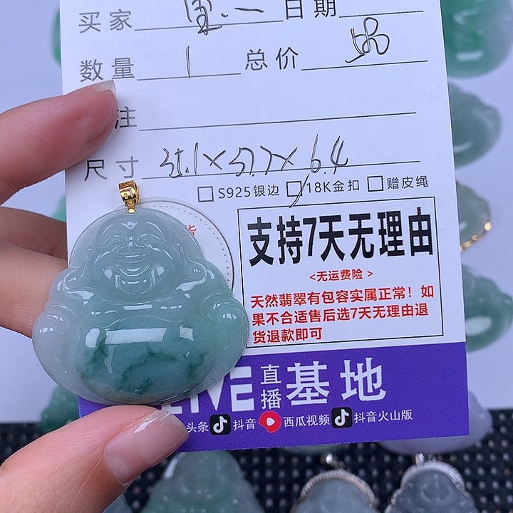 宝****翡翠未镶嵌颈饰天然翡翠