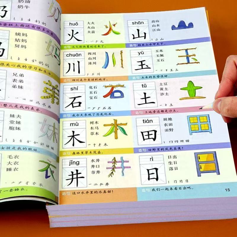 全套6册儿童正版象形识字大王3000字幼儿园启蒙早教宝宝看图识字