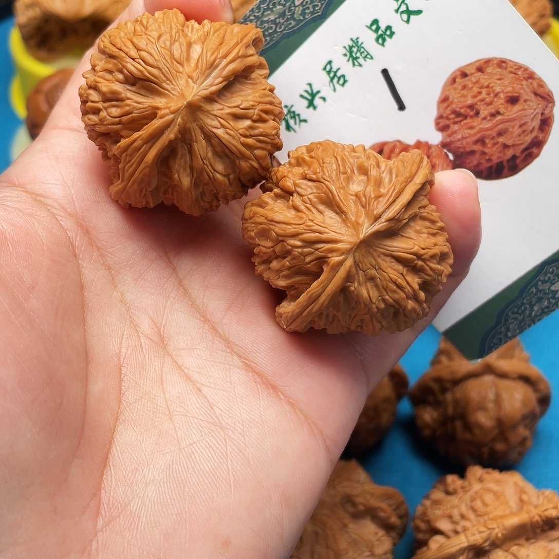 文玩核桃把件磨盘40