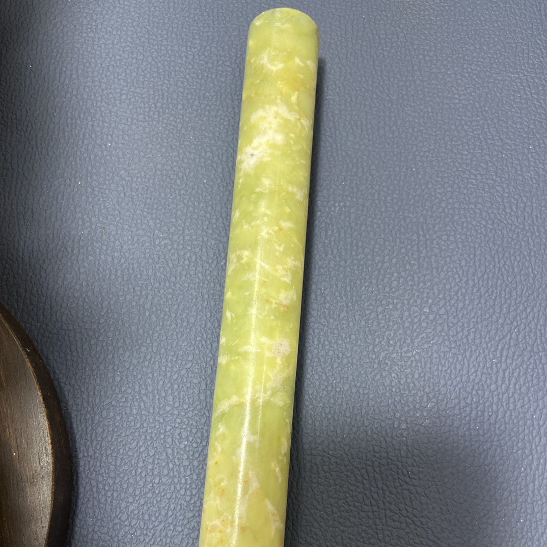 天然蛇纹石擀面杖家用不粘面擀饺子皮好物