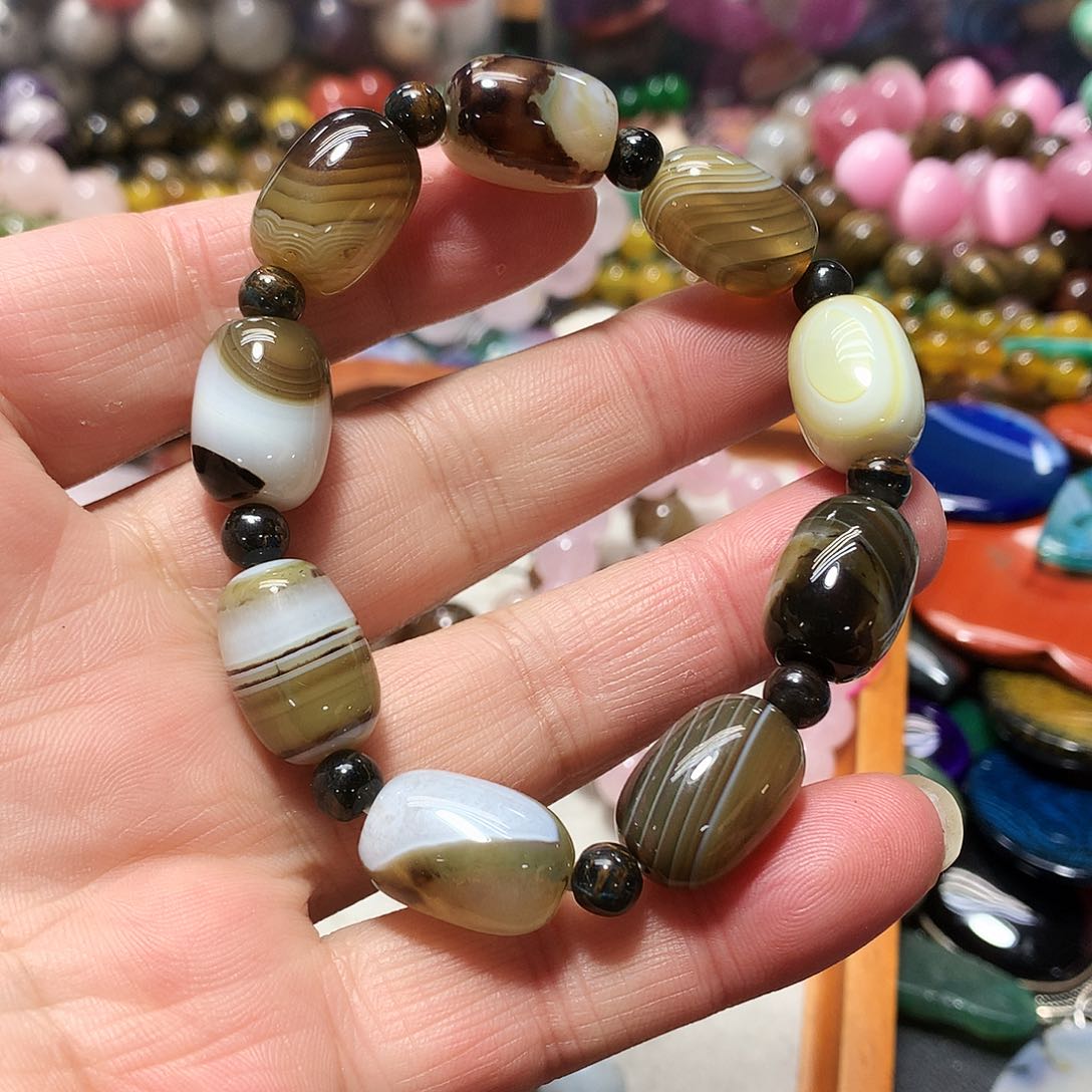 未镶嵌手串玛瑙/玉髓