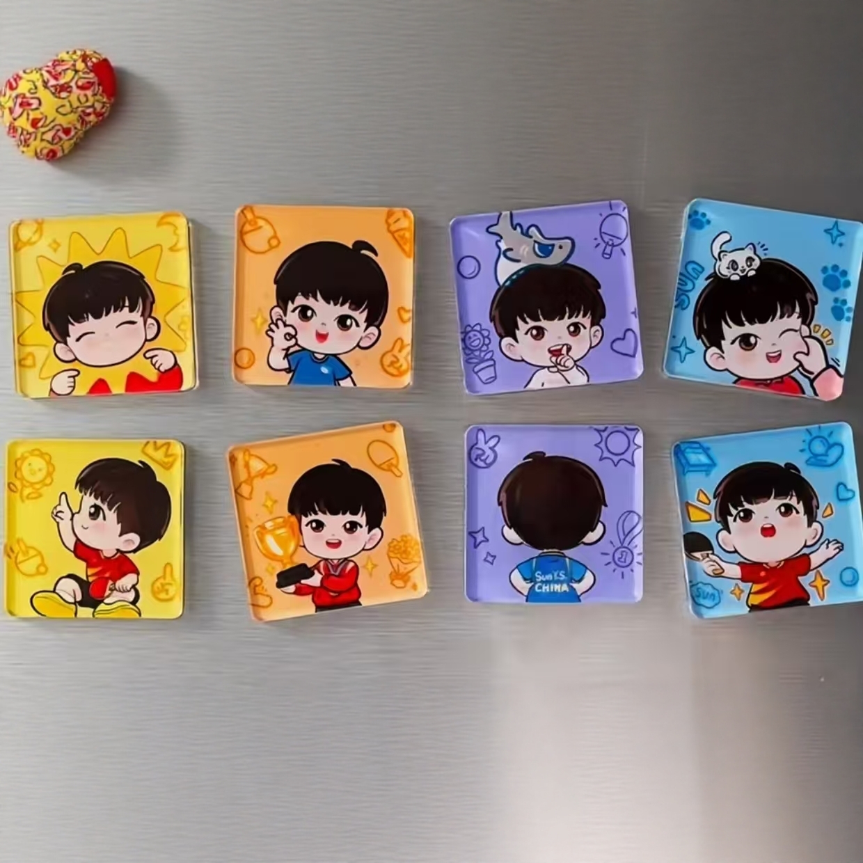 孙颖莎周边Q版可爱冰箱贴装饰摆饰收藏精美礼物收藏纪念送朋友