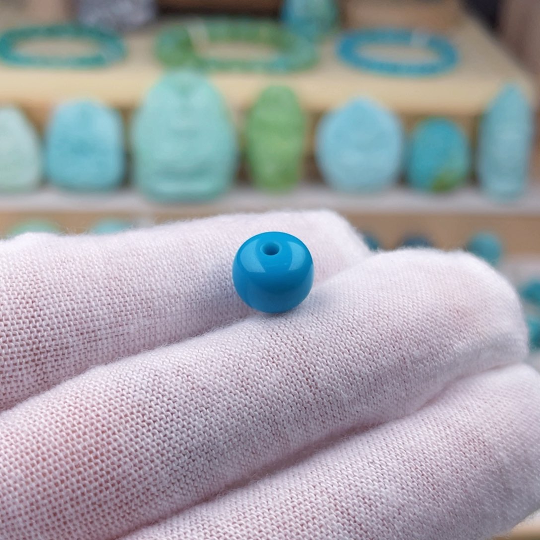 未镶嵌绿松石珠宝奇石卡8.9