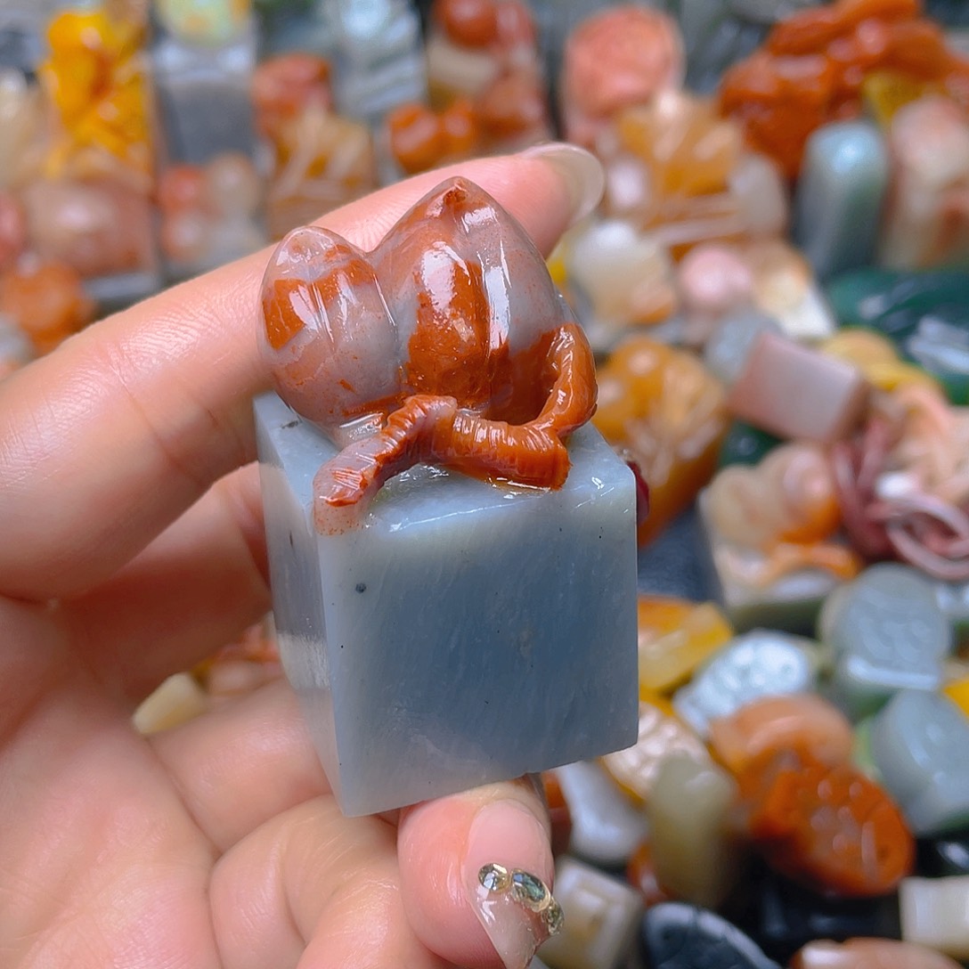 青田石印石纯手工