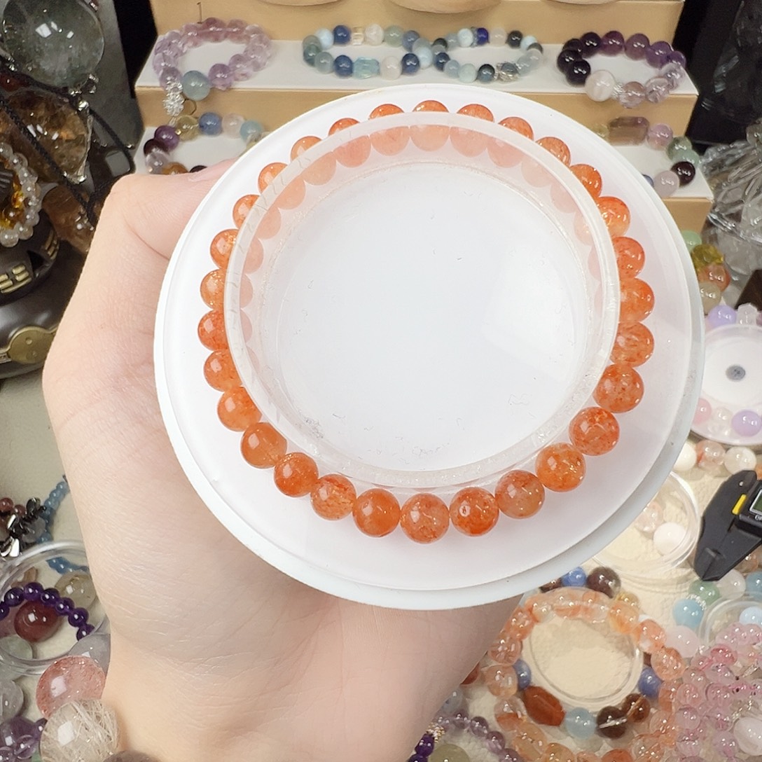 手串水晶未镶嵌金太阳宠了  