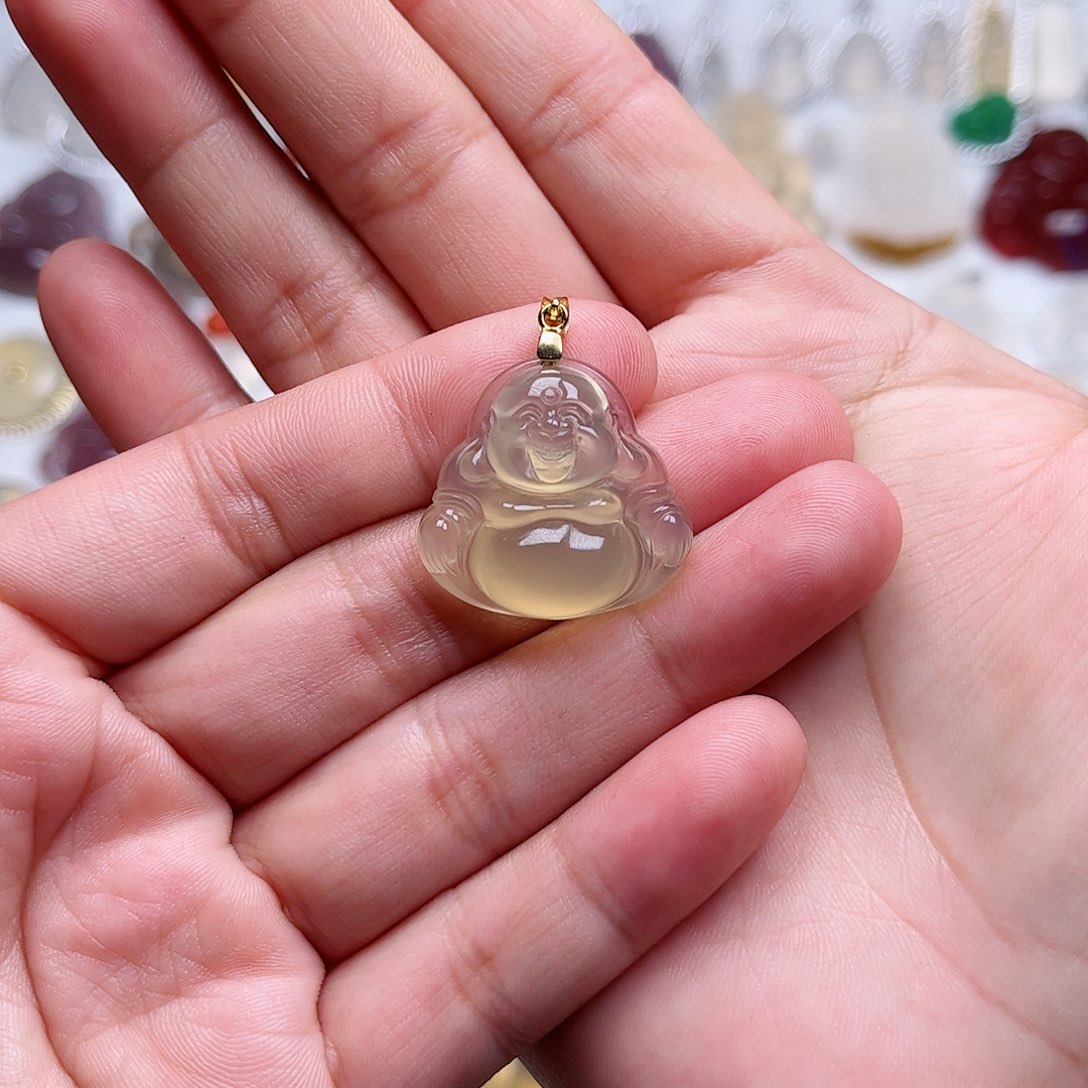 玛瑙/玉髓颈饰未镶嵌胖*鱼