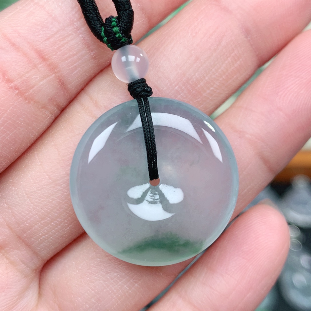 翡翠未镶嵌吊坠(不含链)24.3-5.5