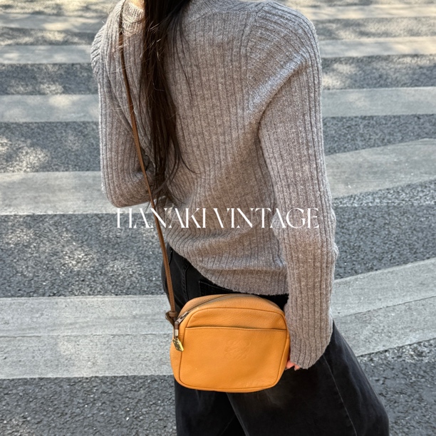 95新 LOEWE/罗意威 花绮中古/LOEWE焦糖色单肩斜挎包/95新