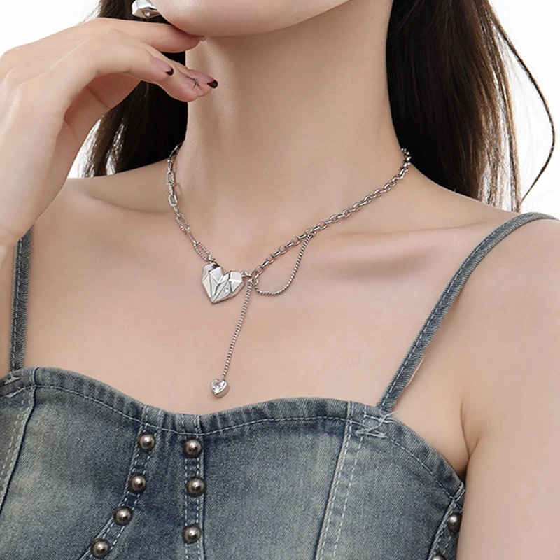 钛钢项链 气质轻奢百搭复古小众简约ins冷淡风项链QC3484