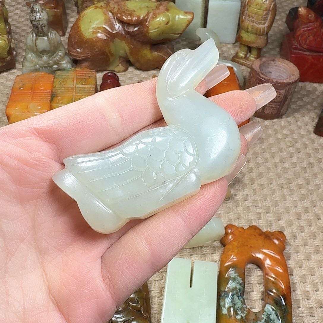 白玉菩提吊坠挂件