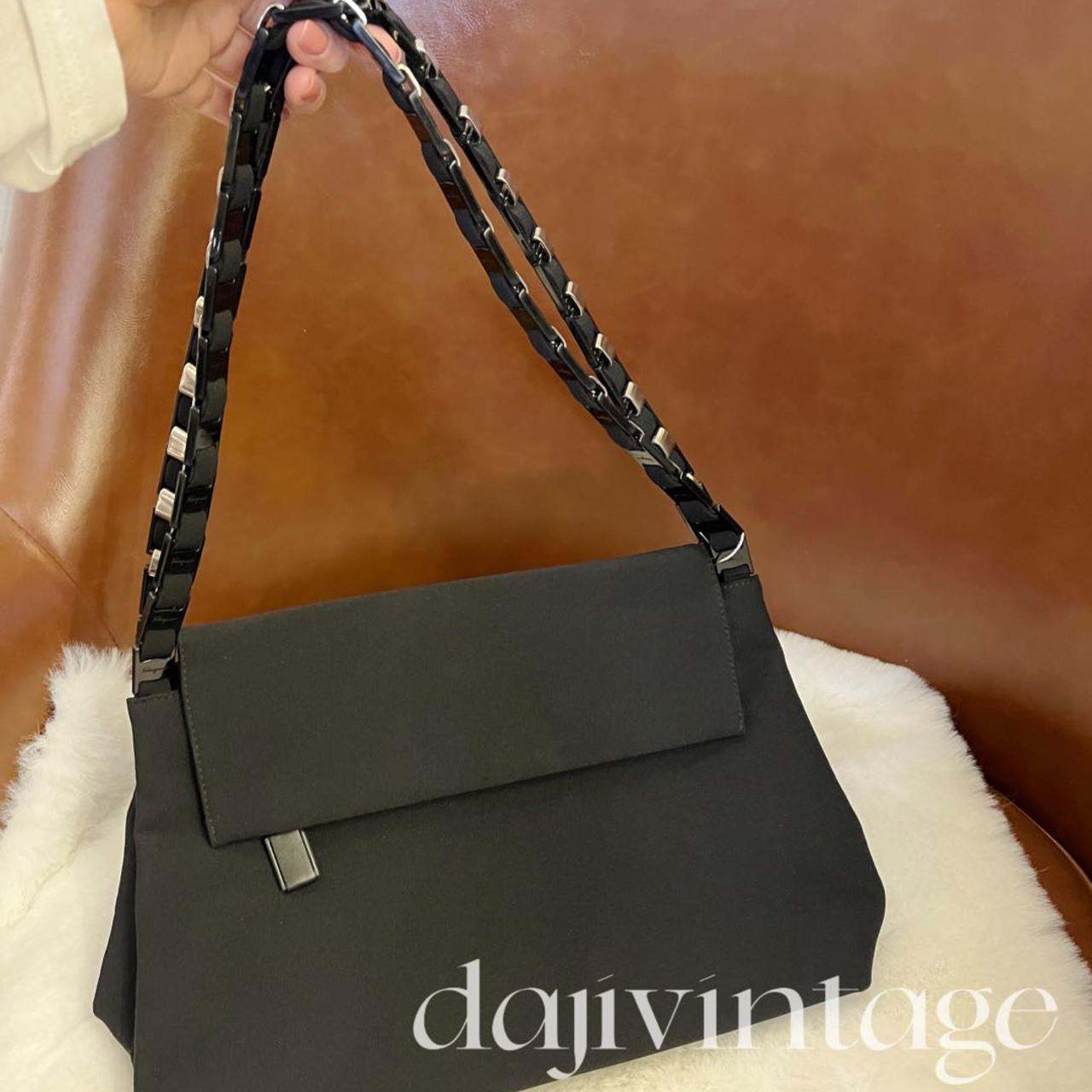 95新 FERRAGAMO/菲拉格慕 大吉中古/菲拉格慕双链条单肩包