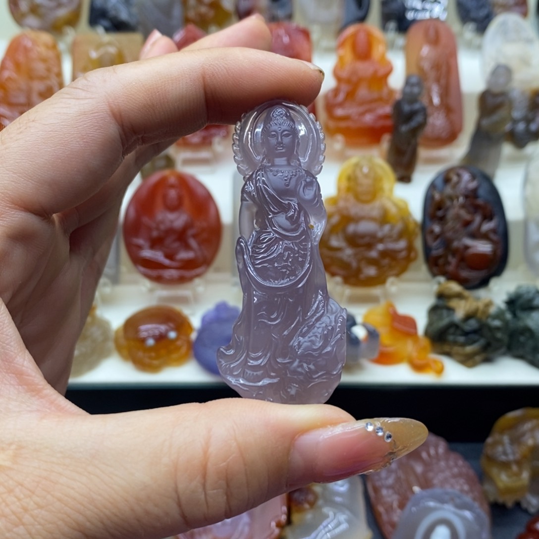 玛瑙/玉髓颈饰未镶嵌用**龘吊坠