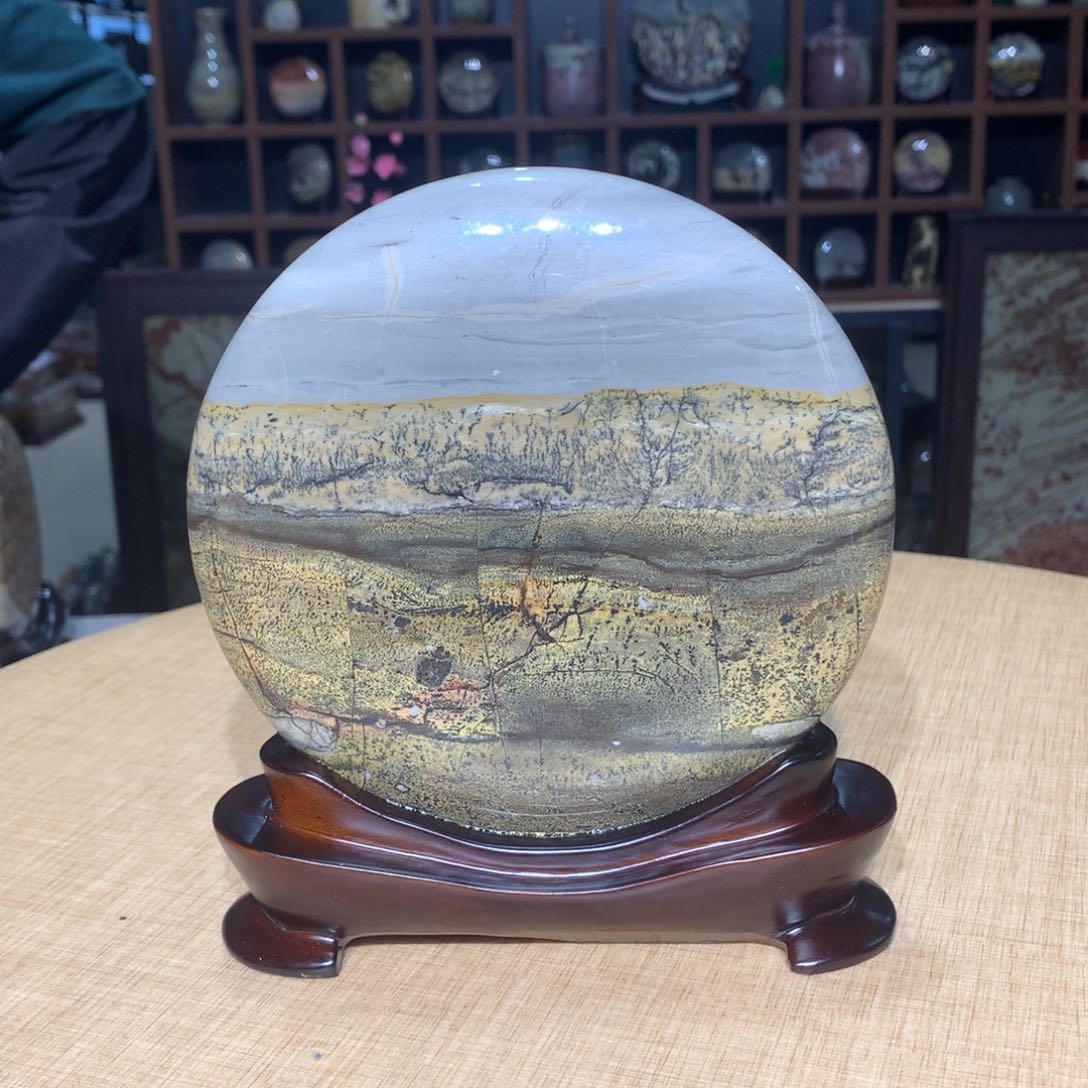 紫砂，广西国画石摆件，收藏观赏