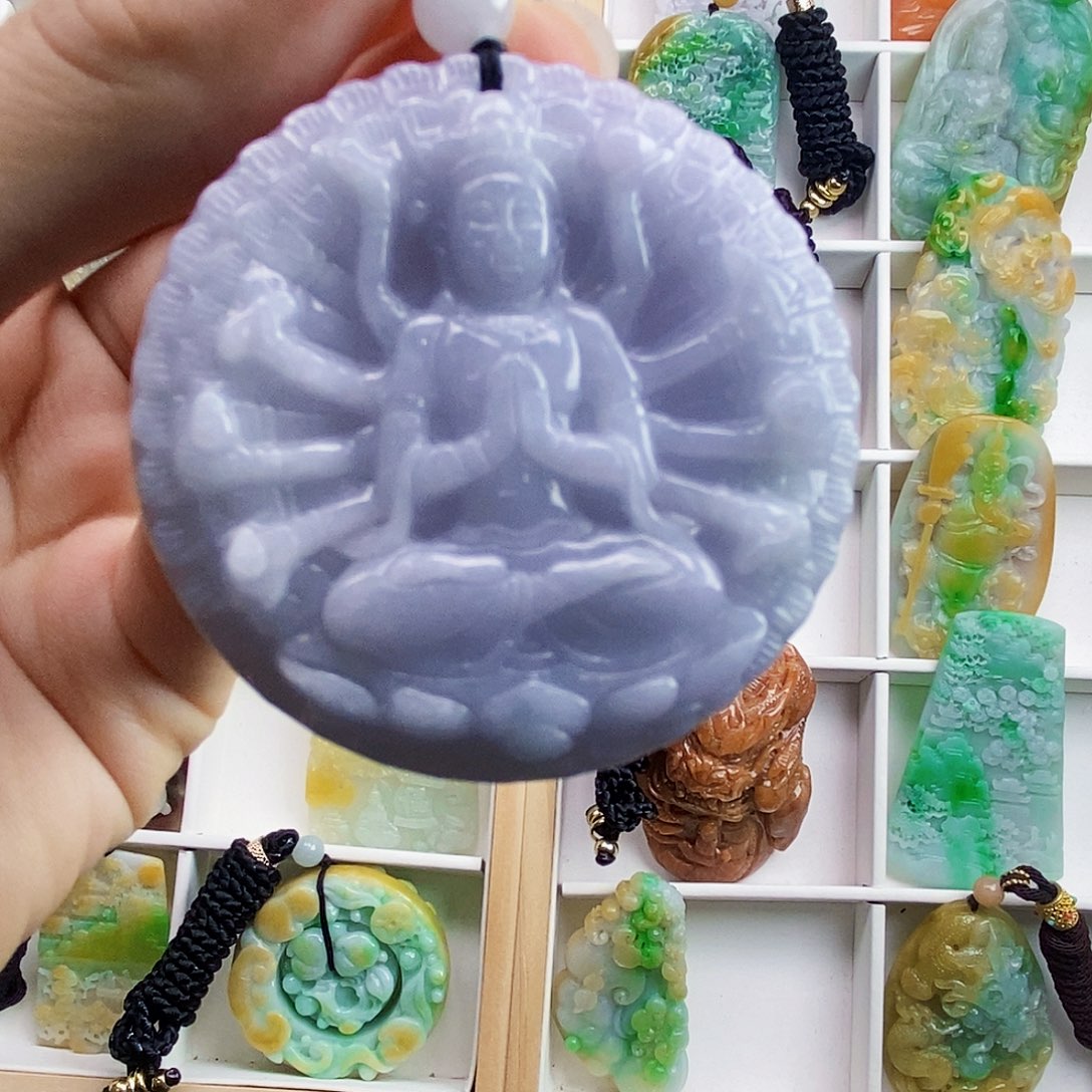 翡翠未镶嵌颈饰天然翡翠